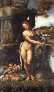 LEONARDO da Vinci Leda and the Swan oil painting picture wholesale